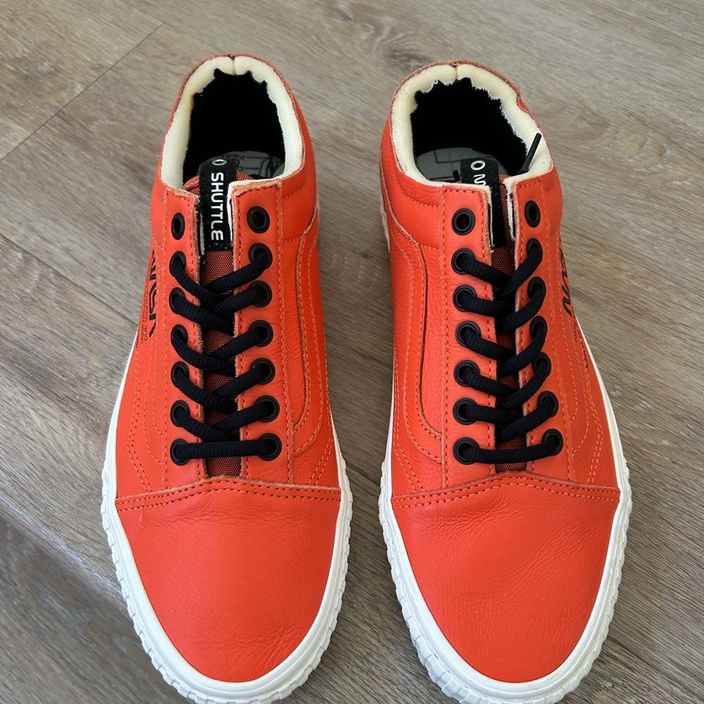 Vans NASA Orange Sneakers SIZE 9M - Picture 2 of 4